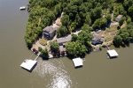 DRONE VIEW OF THE HOUSE & DOCK